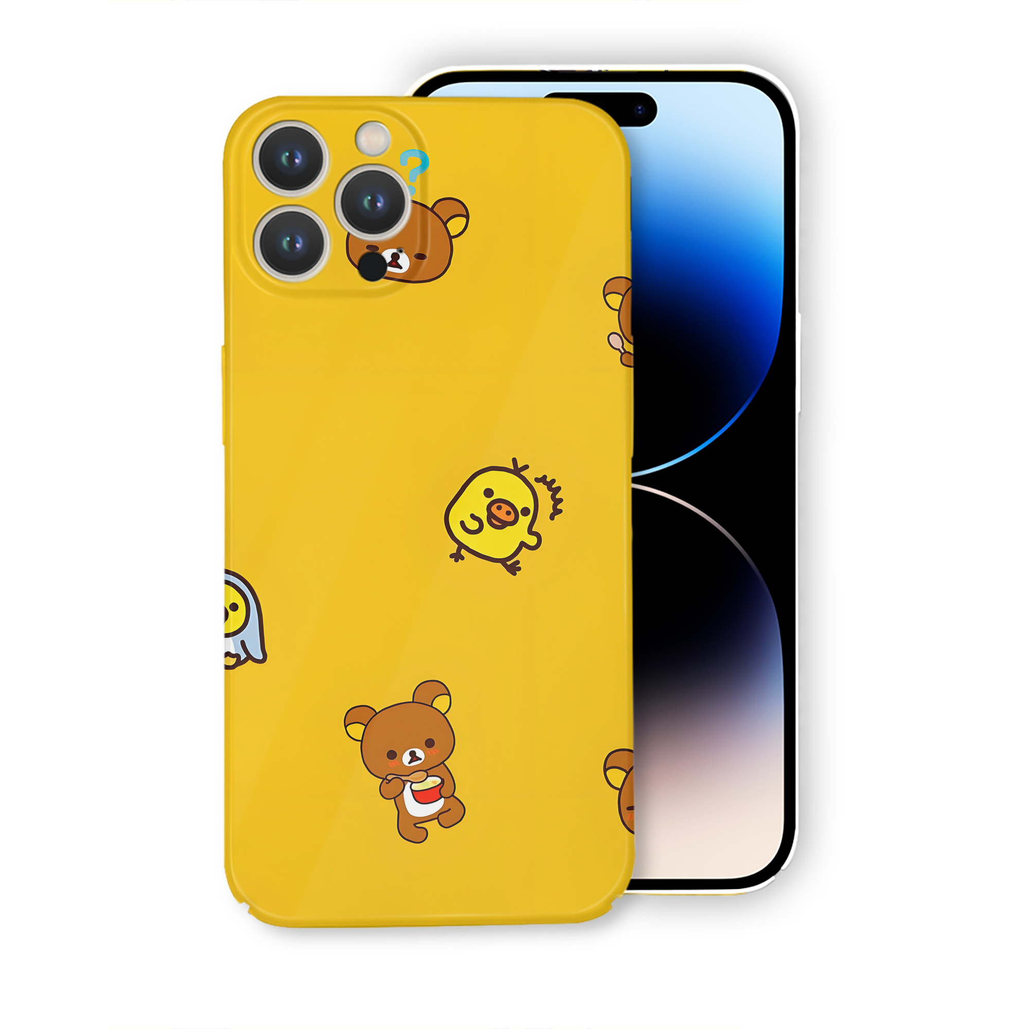 （画像用） リラックマ リラックマ キイロイトリ Rilakkuma Korilakkuma Kiiroitori 【iPhone 14シリーズ対応】ハードケース
